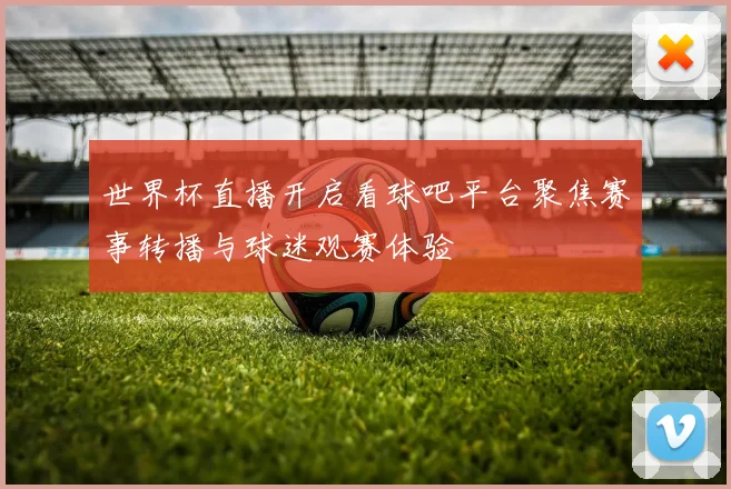 世界杯直播开启看球吧平台聚焦赛事转播与球迷观赛体验