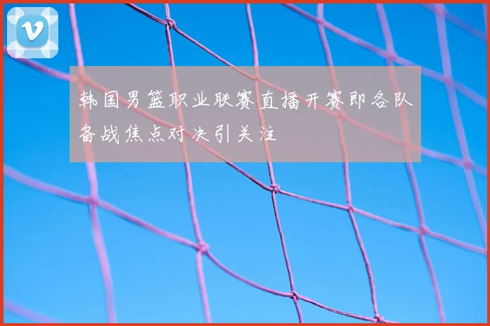 韩国男篮职业联赛直播开赛即各队备战焦点对决引关注